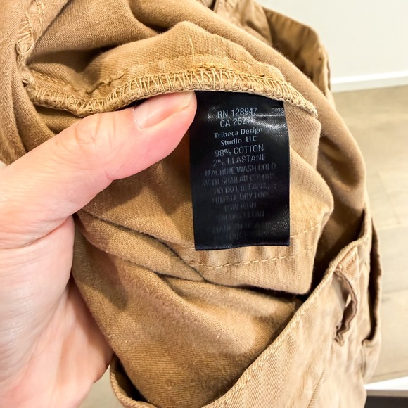 Nili Lotan Utility Khaki Baggy Barrel Leg Wide Shon Cotton Twill Pants 4 - Picture 6 of 6